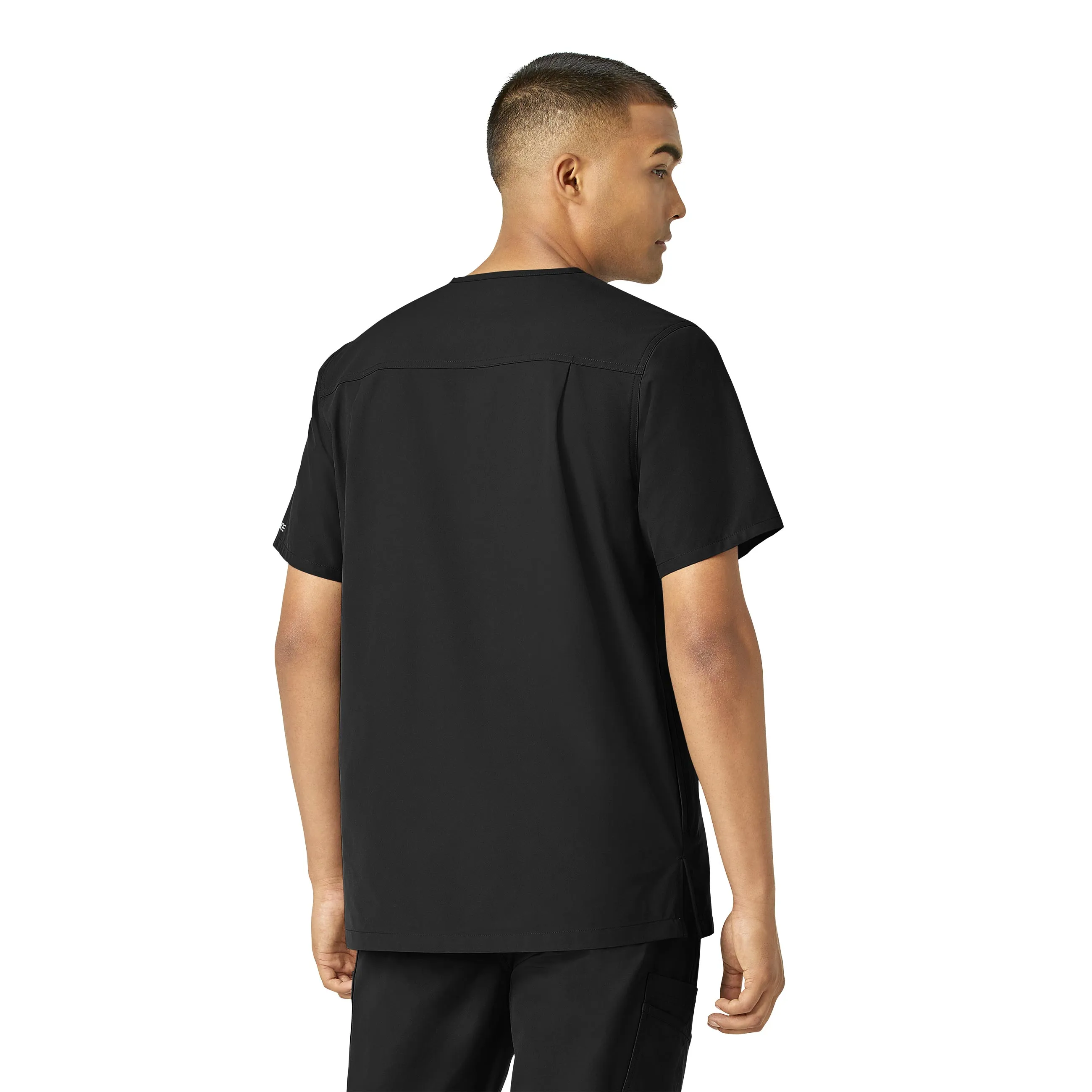 Carhartt Force Essentials Men's V-Neck Shirttail Scrub Top - Black