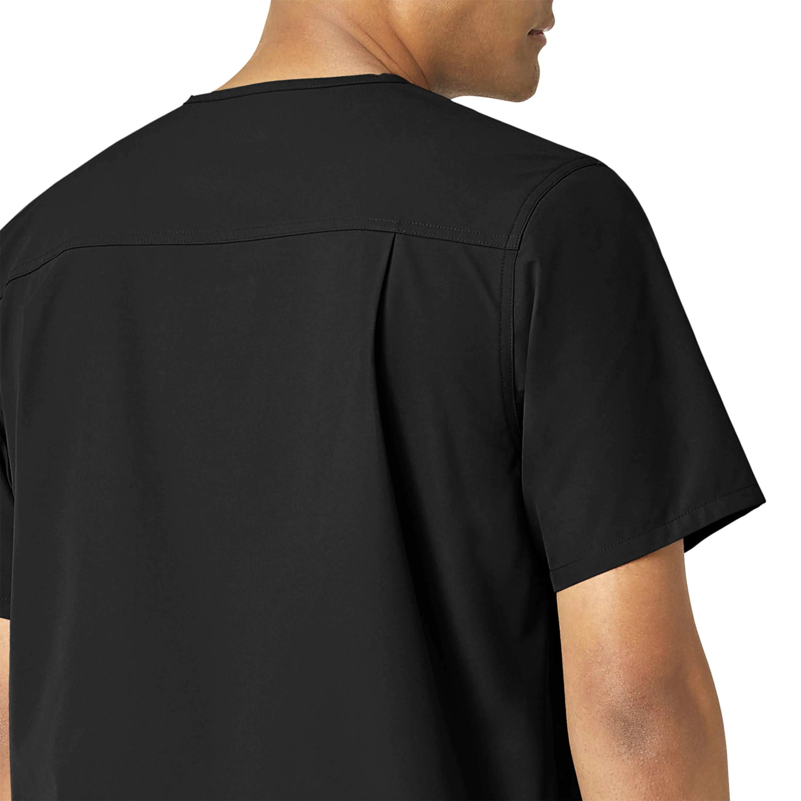 Carhartt Force Essentials Men's V-Neck Shirttail Scrub Top - Black