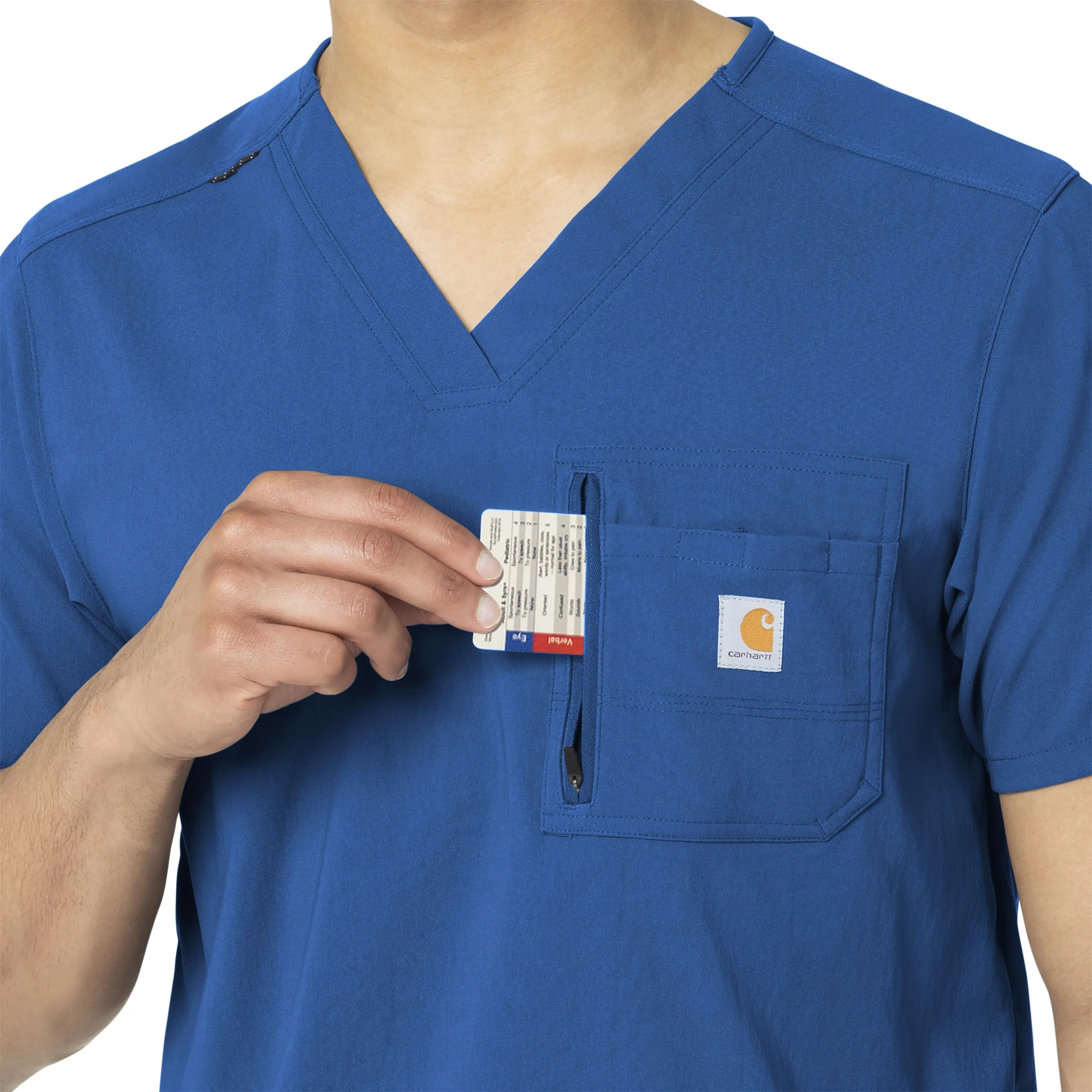 Carhartt Rugged Flex Peak Men's Tuck-In Scrub Top - Royal