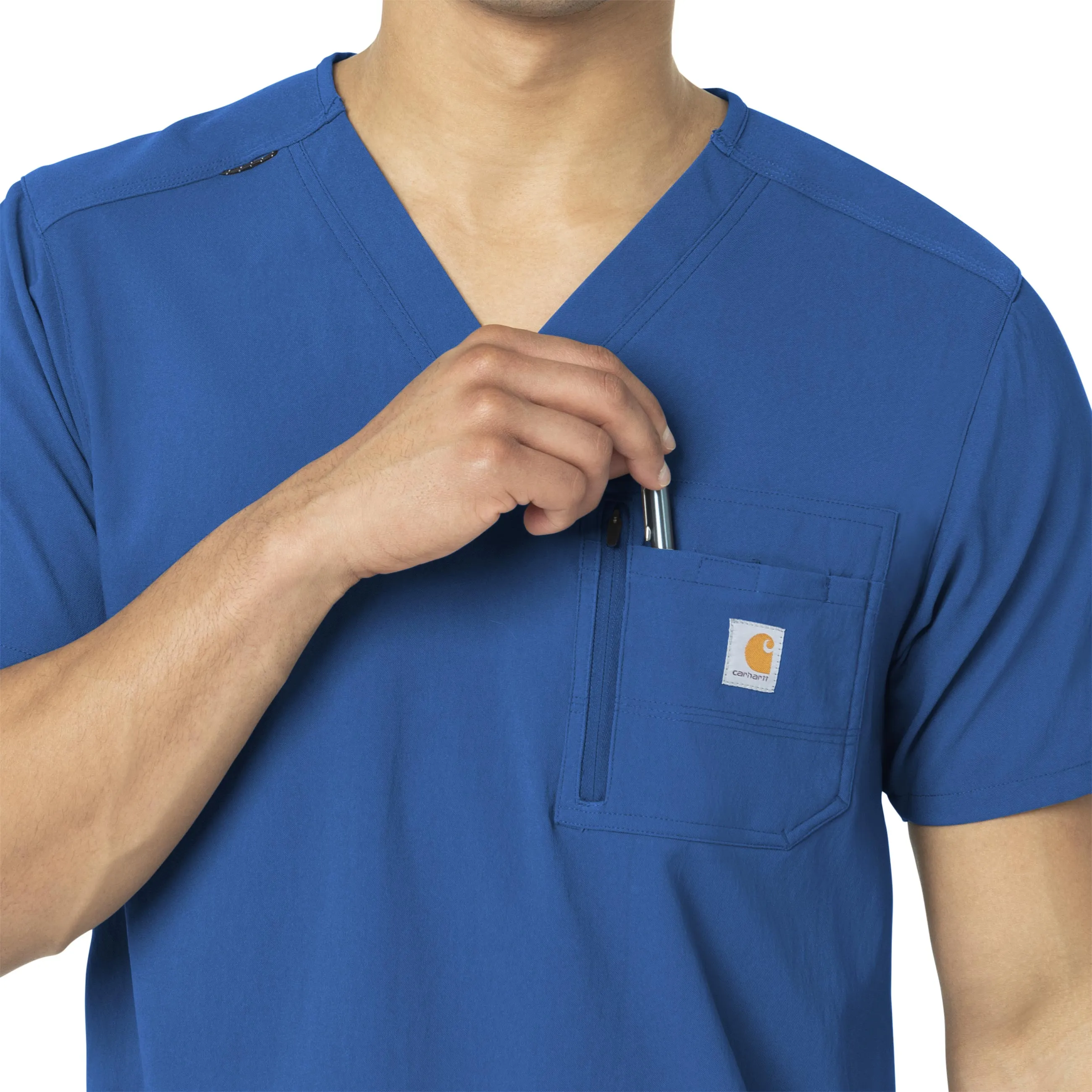 Carhartt Rugged Flex Peak Men's Tuck-In Scrub Top - Royal