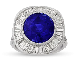Ceylon Sapphire Ring, 7.10 Carats