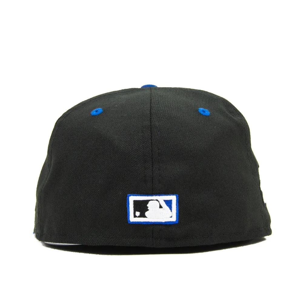 Cincinnati Reds 75 World Series Commissioner Fitted Cap (Black/Royal)