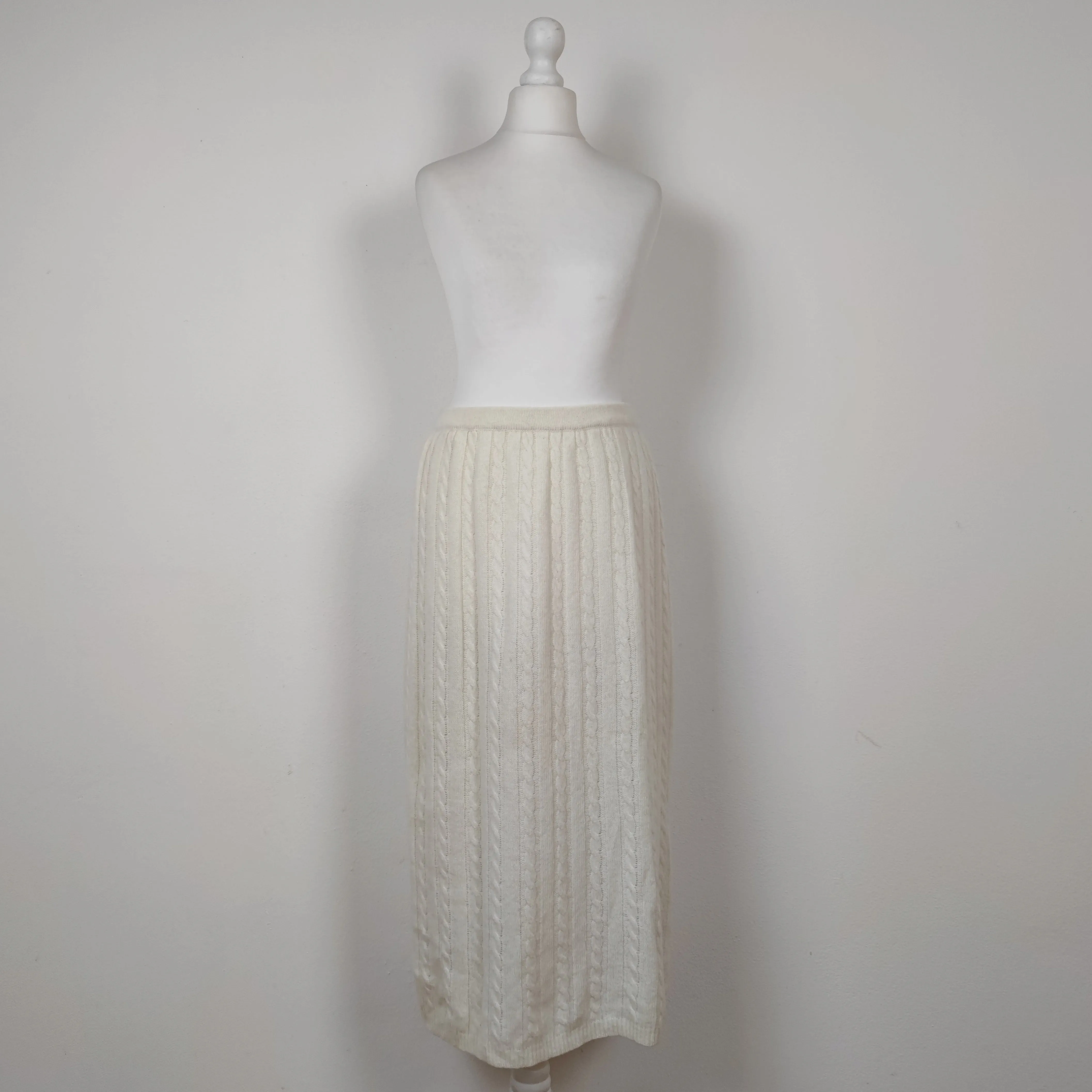 Completo vintage in maglia bianco