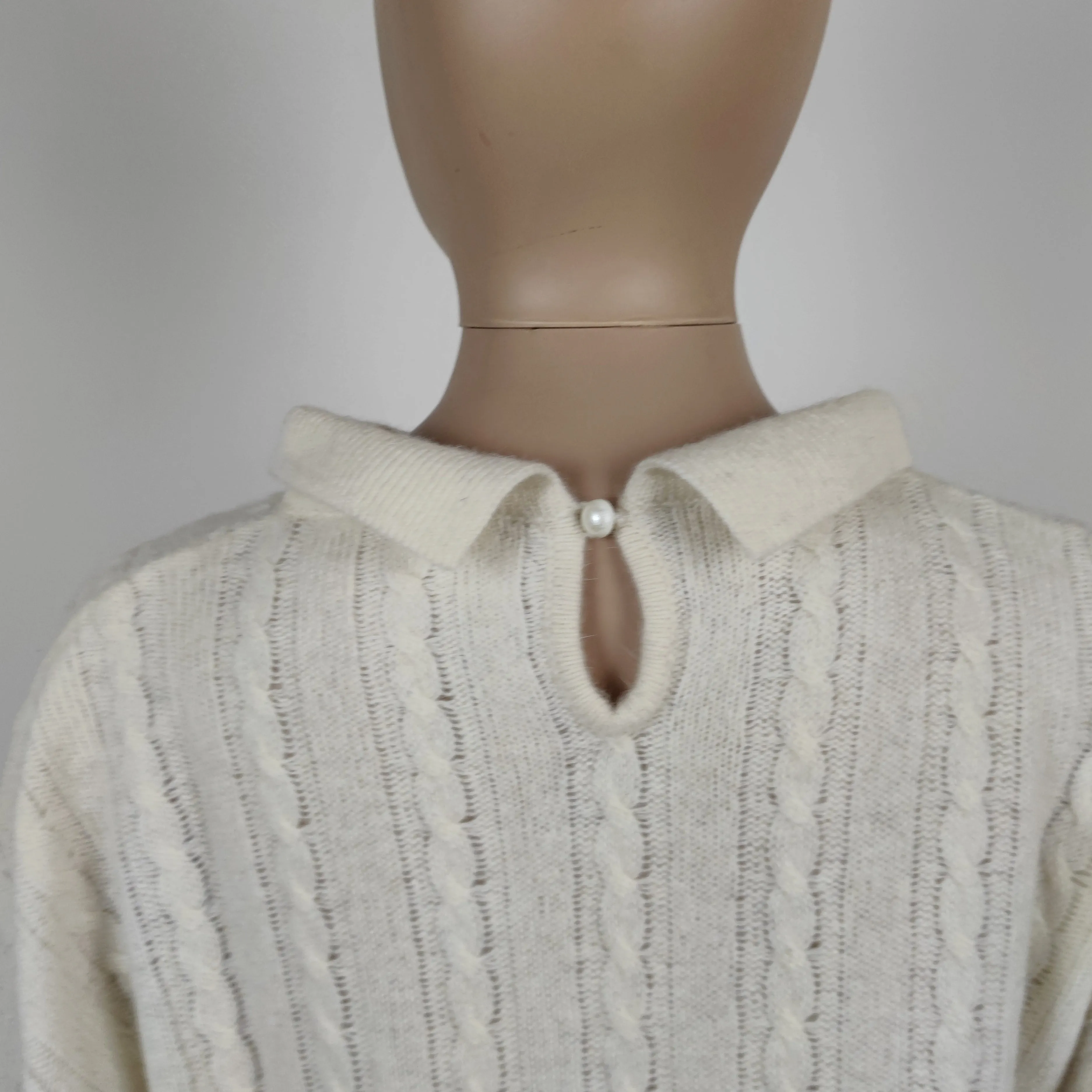 Completo vintage in maglia bianco