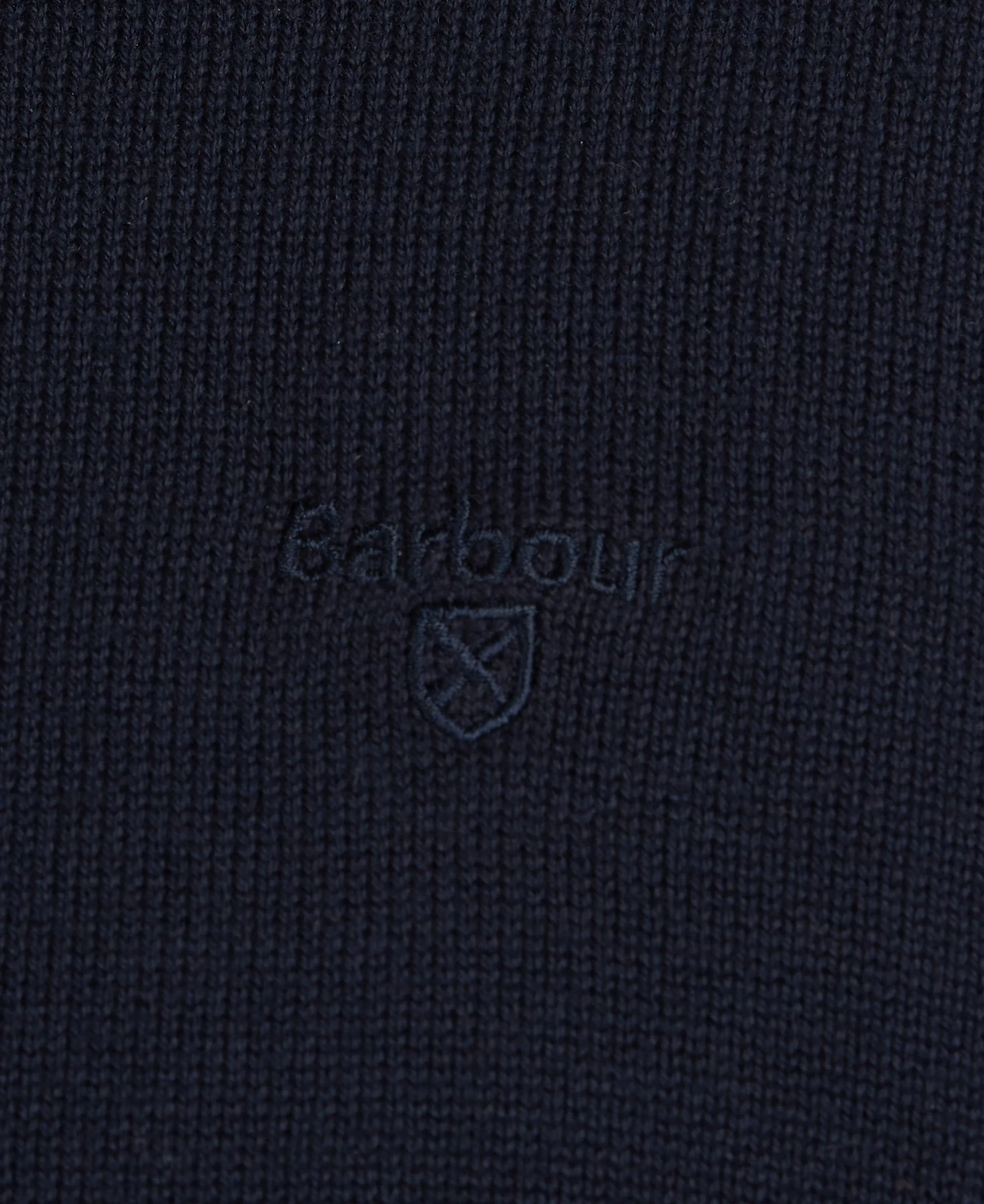 Cotton Half Zip Jumper - Navy