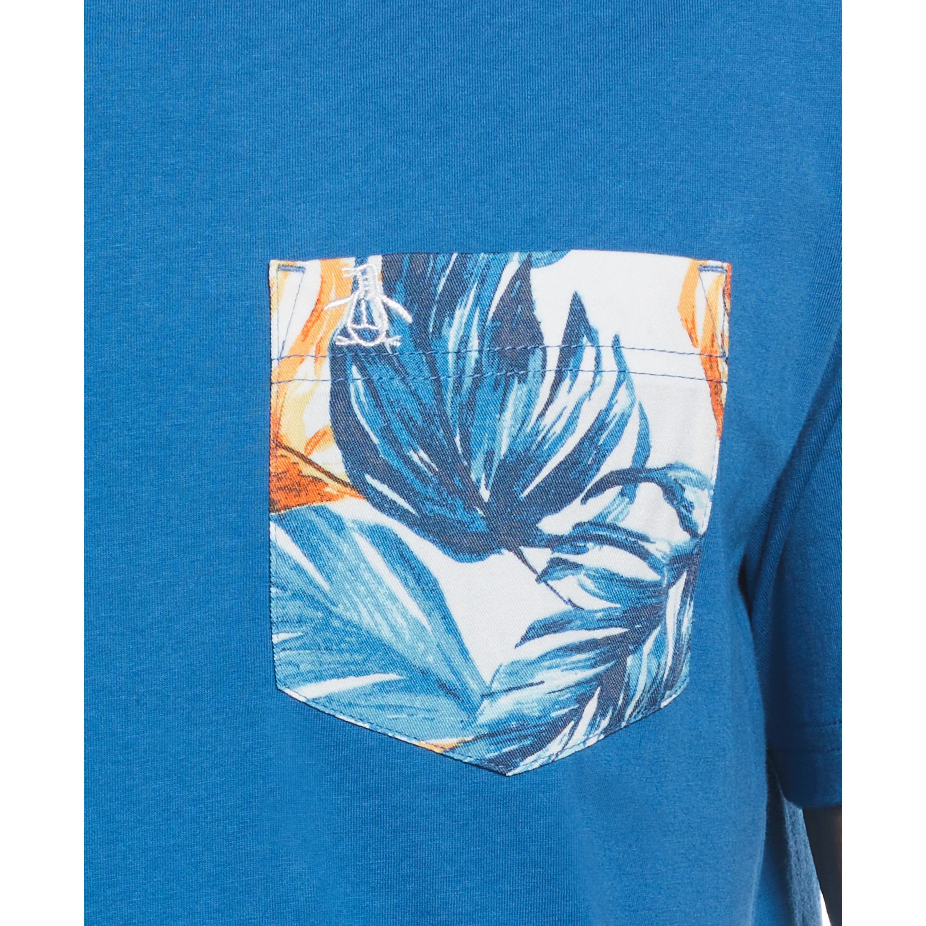 Cotton Jersey Multi Color Palm Pocket Tee
