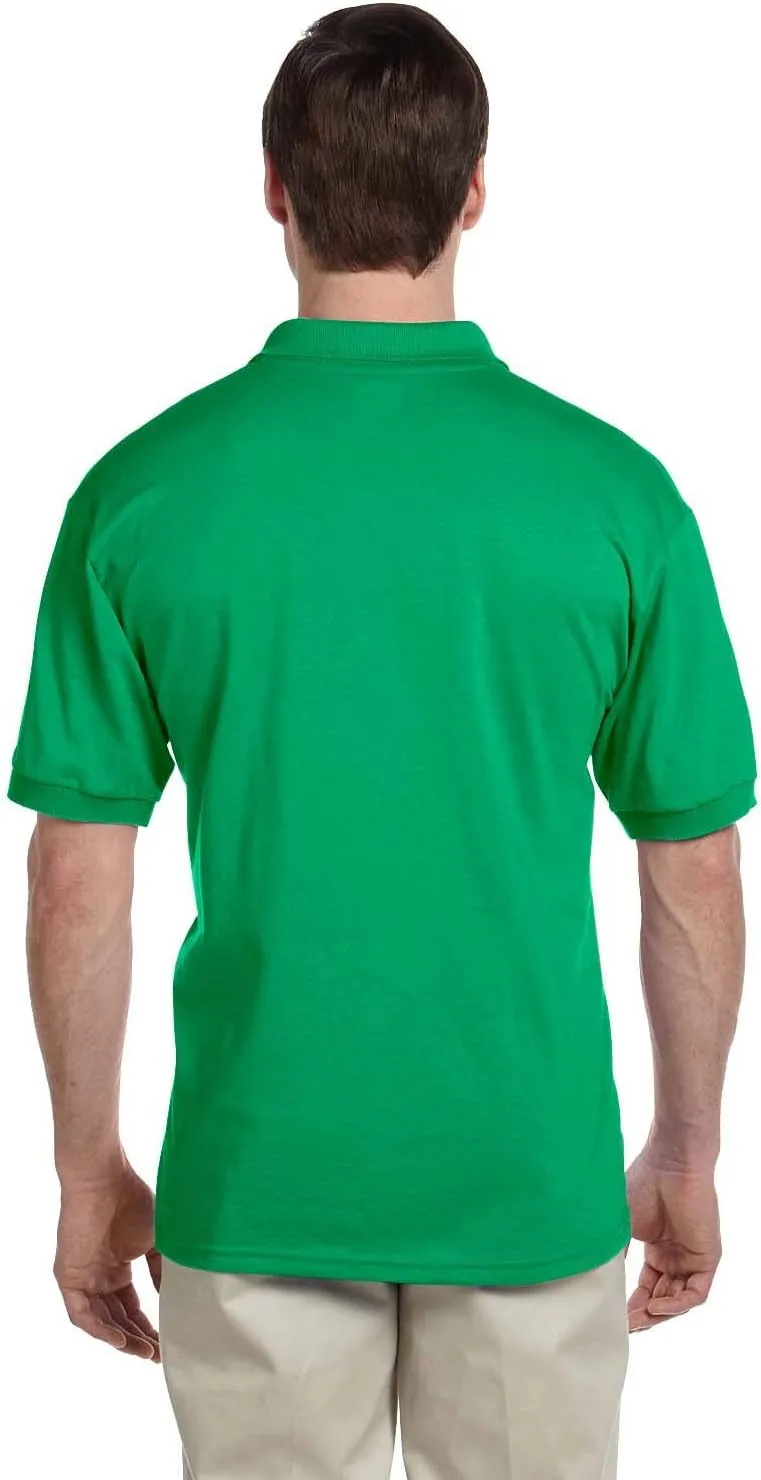 Custom Text Embroidered Jersey Polo, Dry Blend Polo Shirt