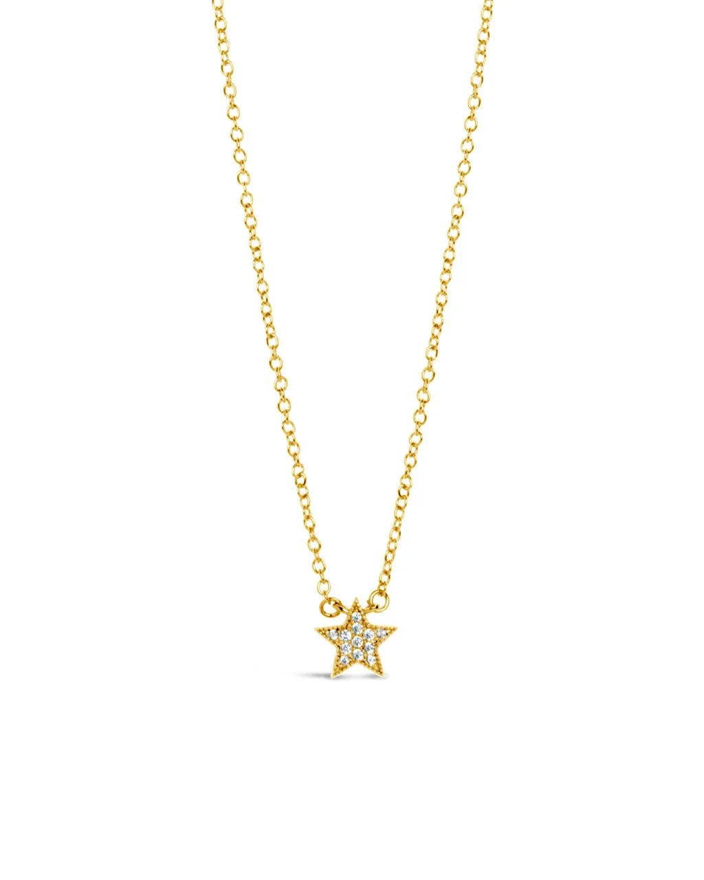 Dainty Everyday CZ Star Pendant Necklace