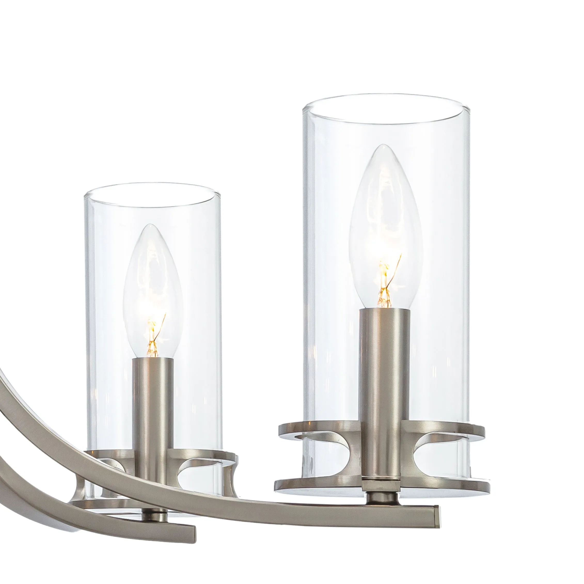 Devonshire 5-Light Transitional Chandelier in Brushed Nickel
