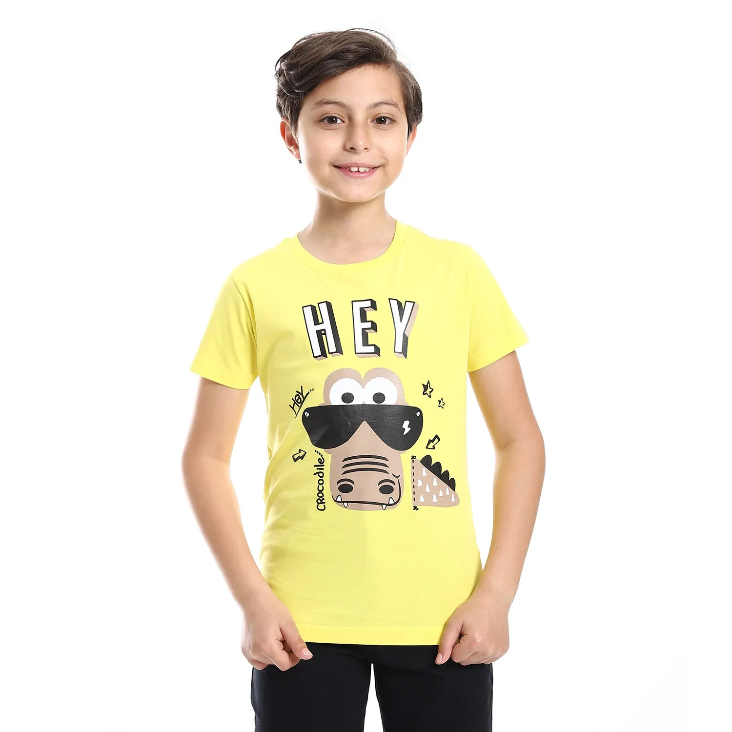 Diadora Boys Printed Cotton T-Shirt