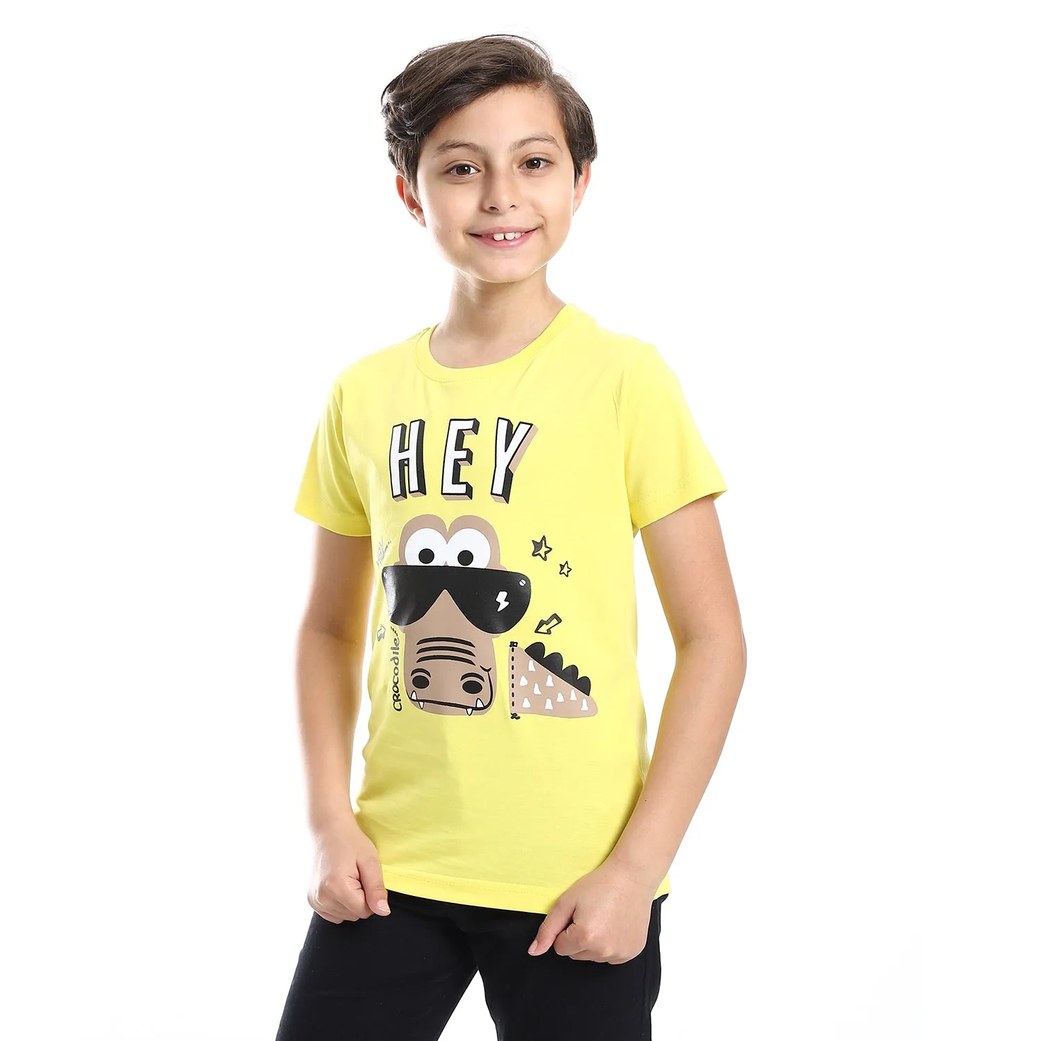 Diadora Boys Printed Cotton T-Shirt