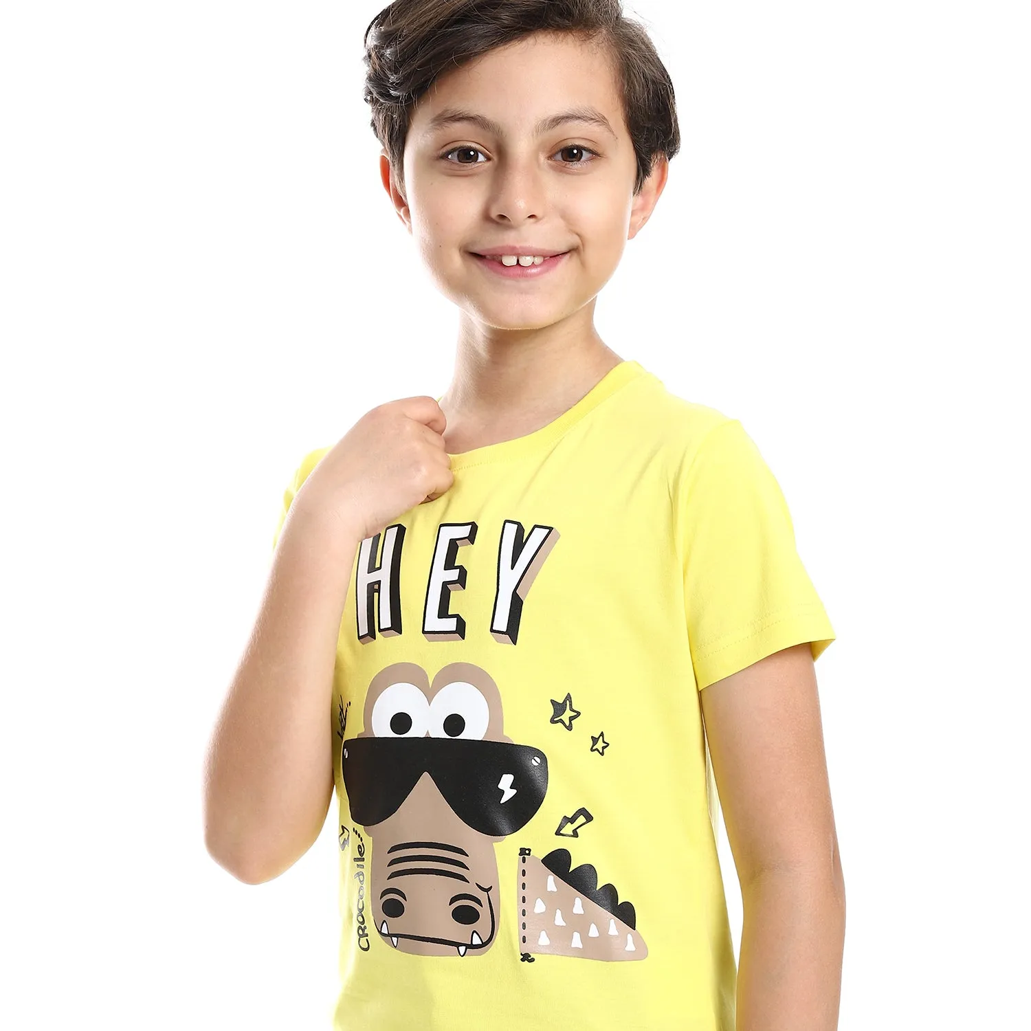 Diadora Boys Printed Cotton T-Shirt