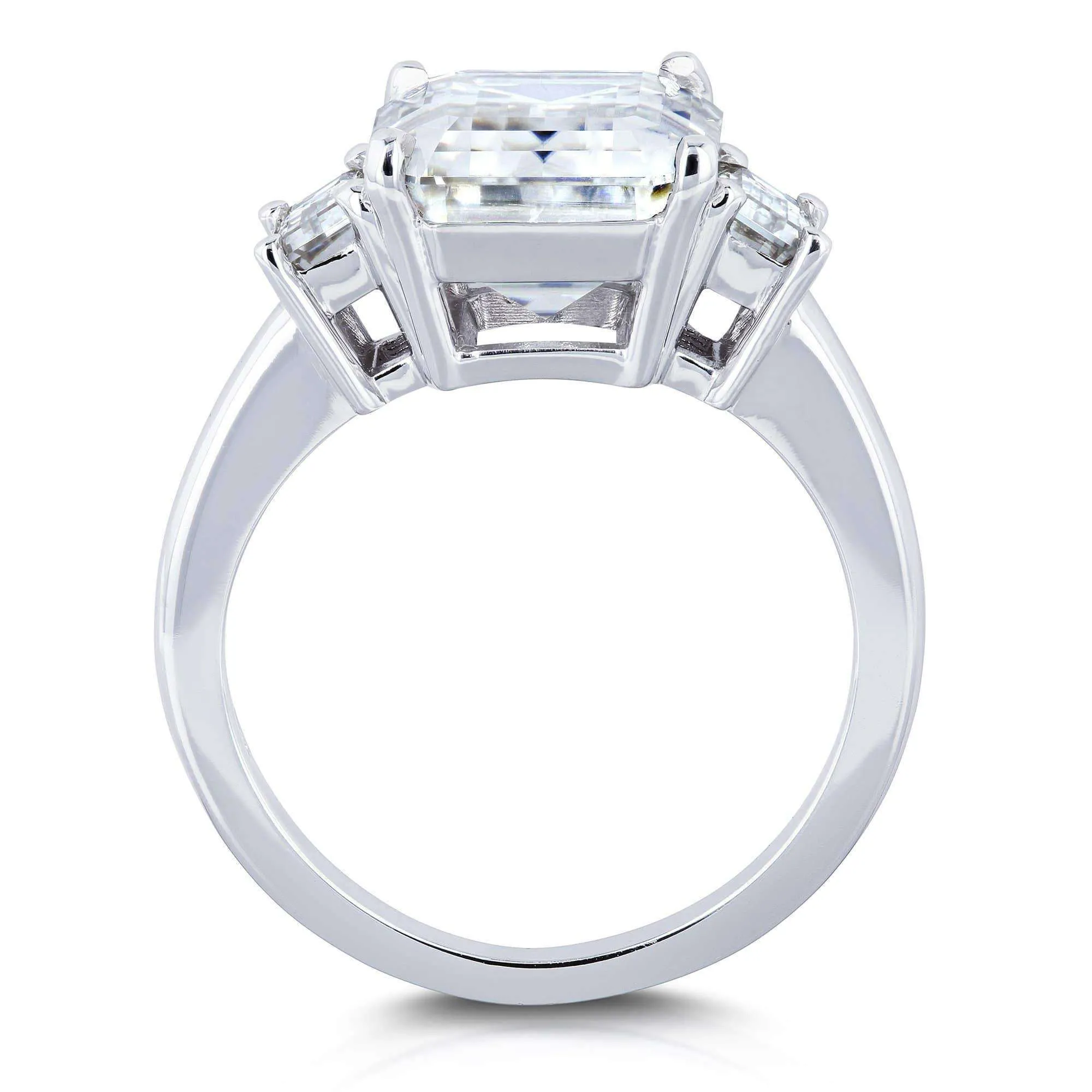 Echo 5 1/2ct.tw 3-Stone Emerald Moissanite