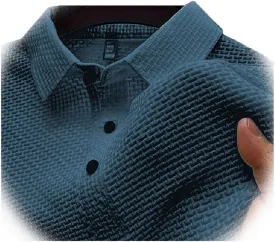Elavure - The Prestigio Polo Shirt, Men's Short Sleeve Solid Stretch Cotton Pique Polo Shirt Quick Dry Casual Workout