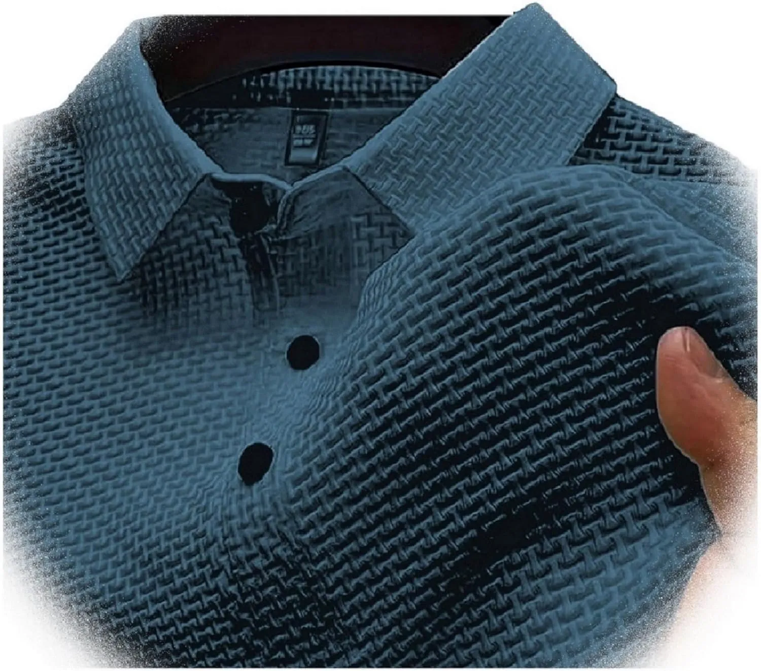 Elavure - The Prestigio Polo Shirt, Men's Short Sleeve Solid Stretch Cotton Pique Polo Shirt Quick Dry Casual Workout
