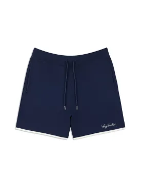 Enzo Knit Shorts- Maritime Blue