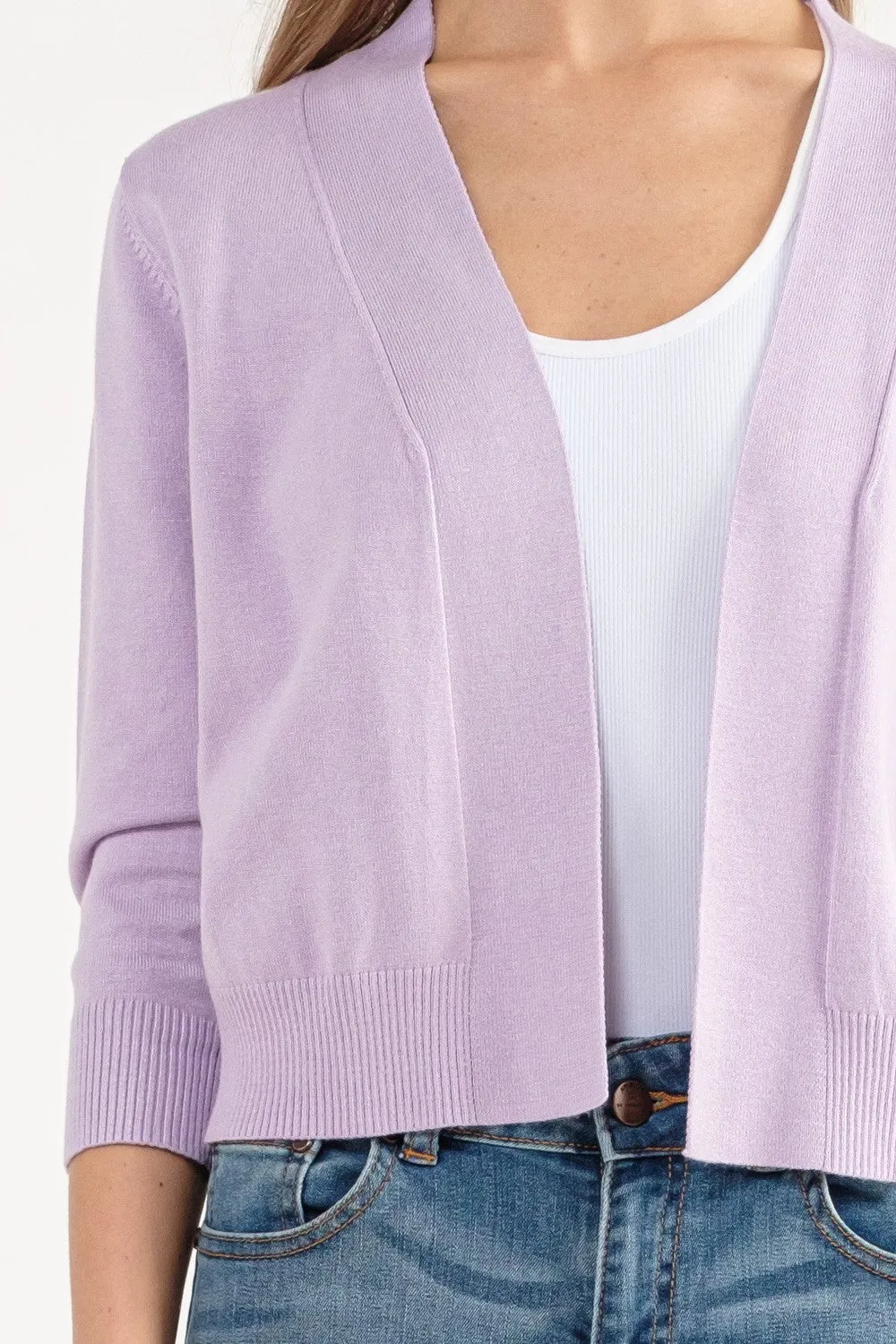 Essential Cardigan I Lilac