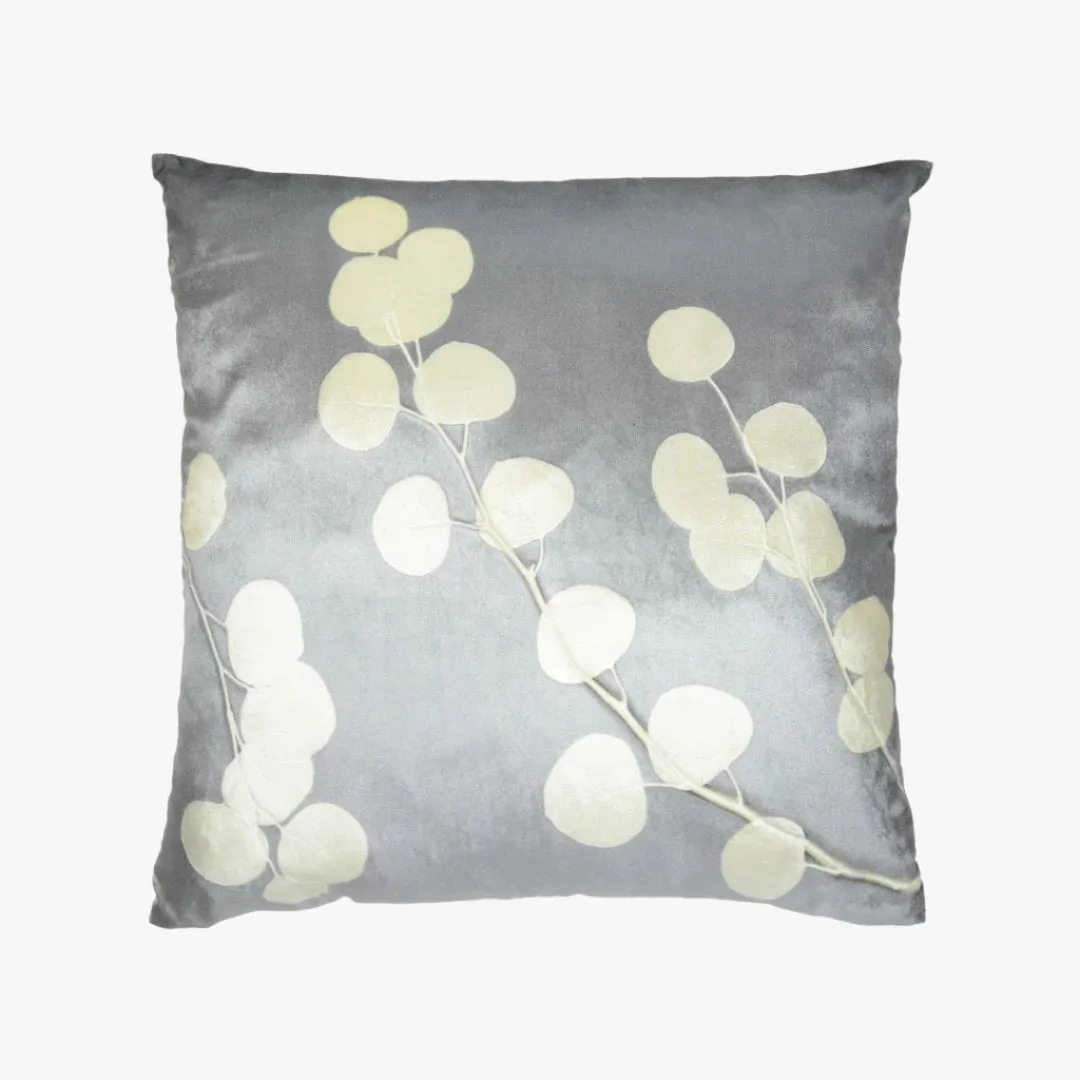 Eucalyptus Smolder on Ivoire Signature Velvet Pillows