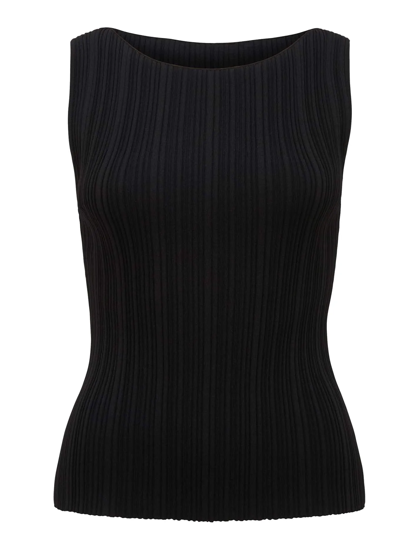 Evie Boat Neck Knit Tank Top