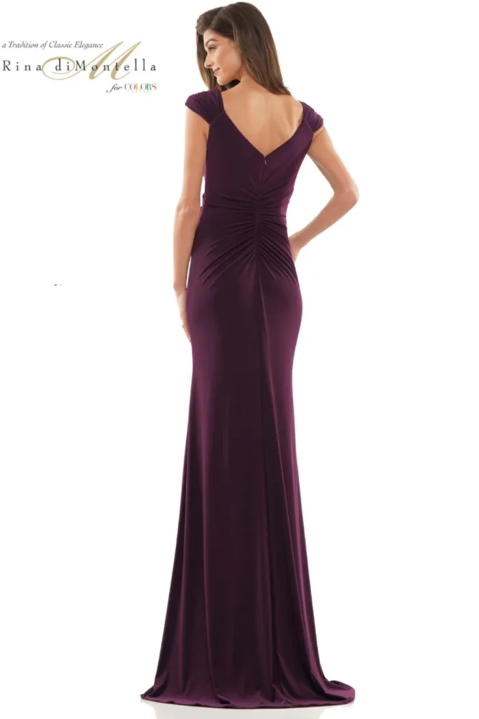 Fit n Flare V-Neck with Cap Sleeve