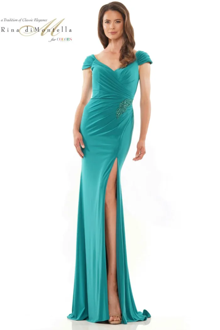 Fit n Flare V-Neck with Cap Sleeve