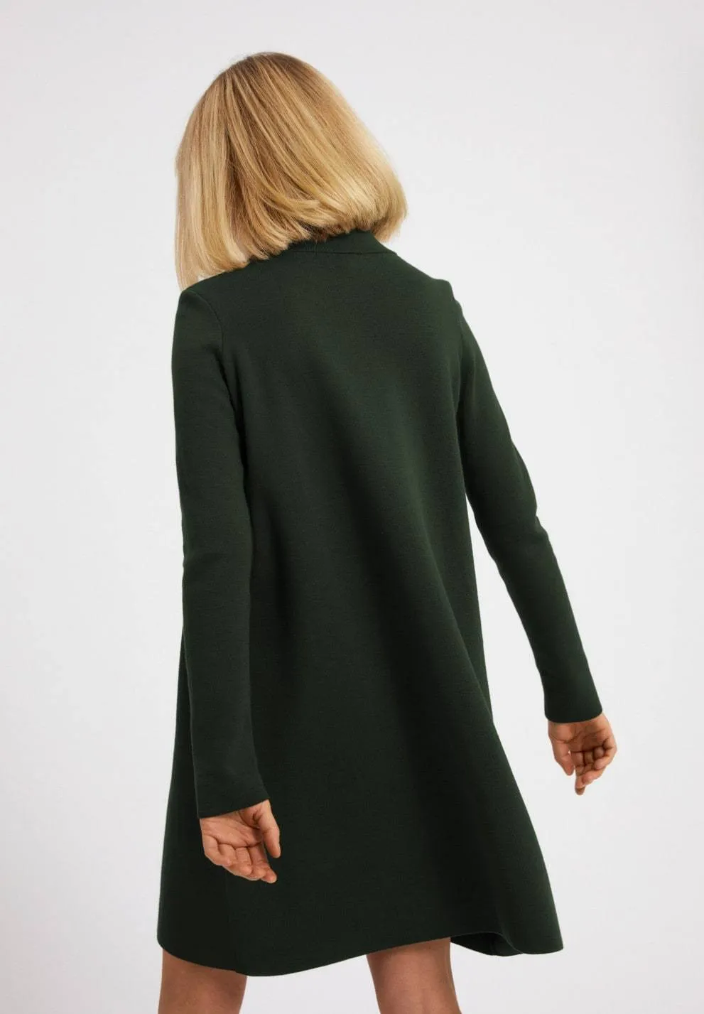FRIADAA Black Knitted Dress 100% Organic Cotton Size L-XL