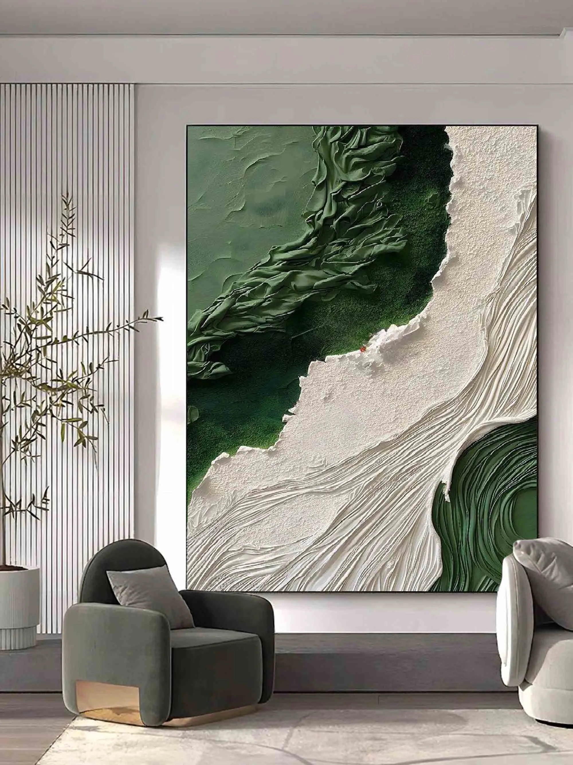Green and White