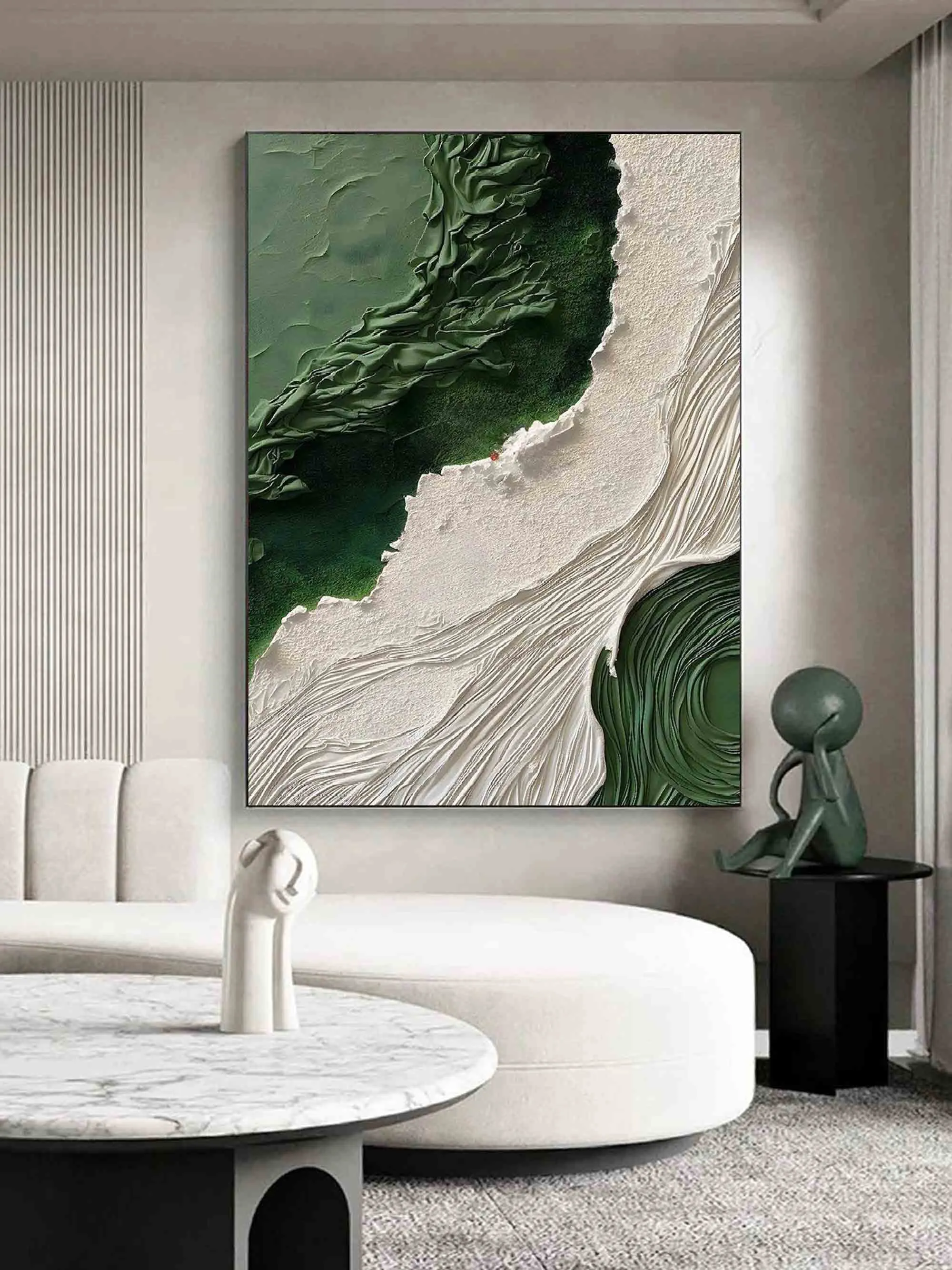 Green and White