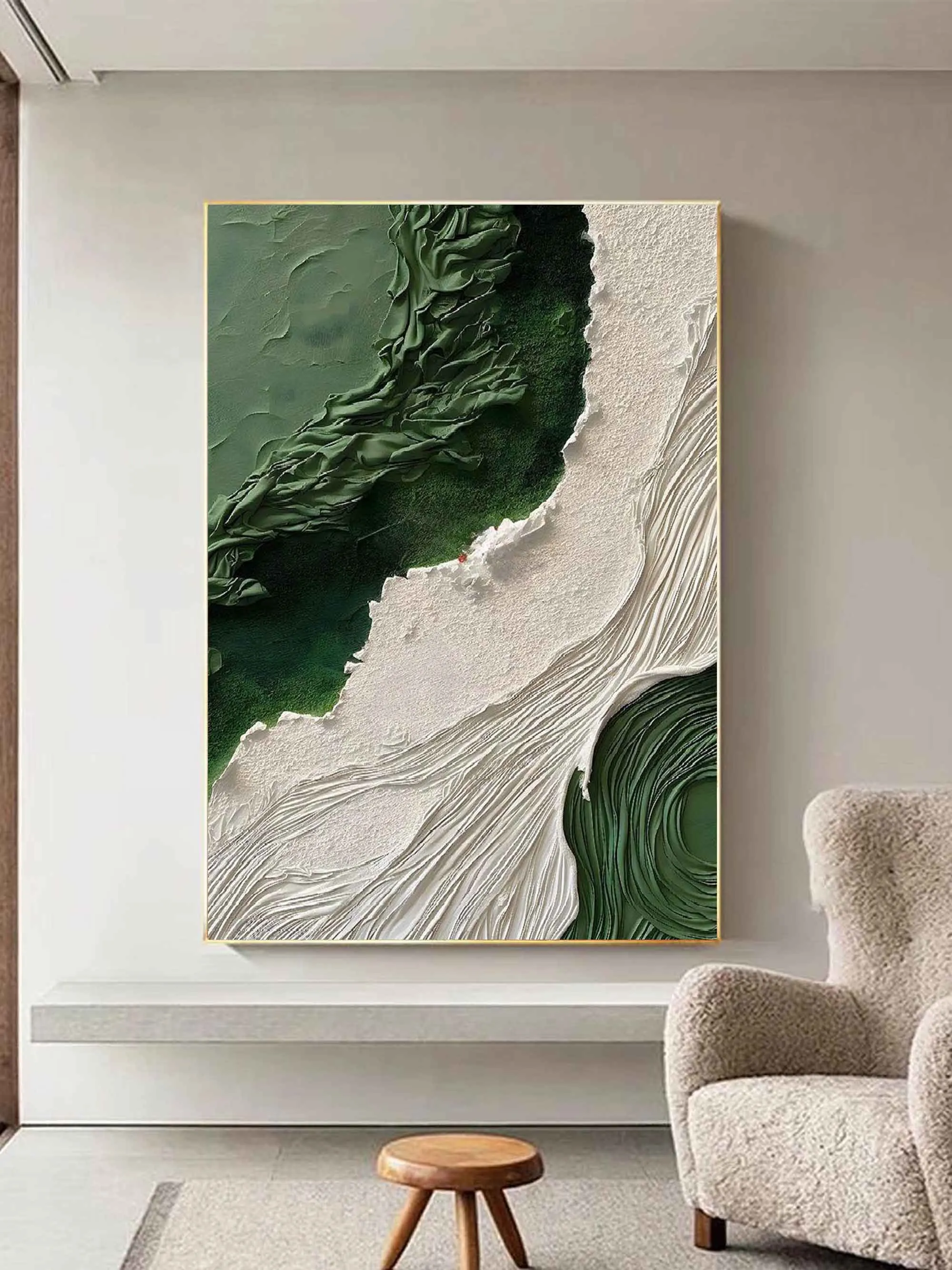 Green and White
