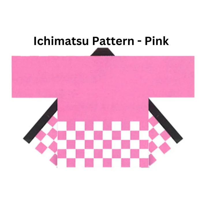 Happi / 1 Color Print - Ichimatsu Pattern