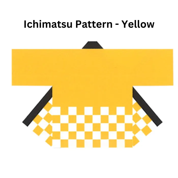 Happi / 1 Color Print - Ichimatsu Pattern