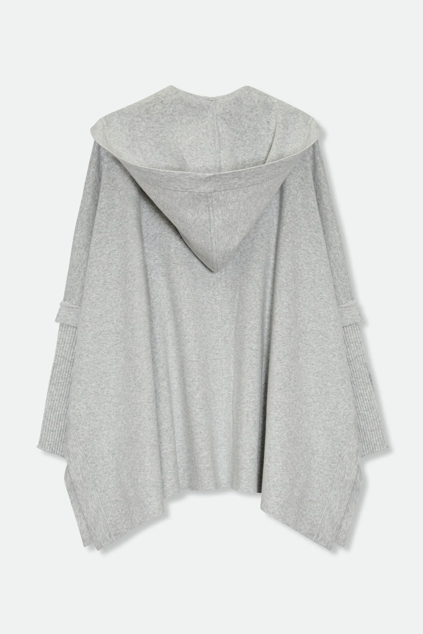 HARPER HOODED CAPE IN DOUBLE KNIT PIMA COTTON STRETCH