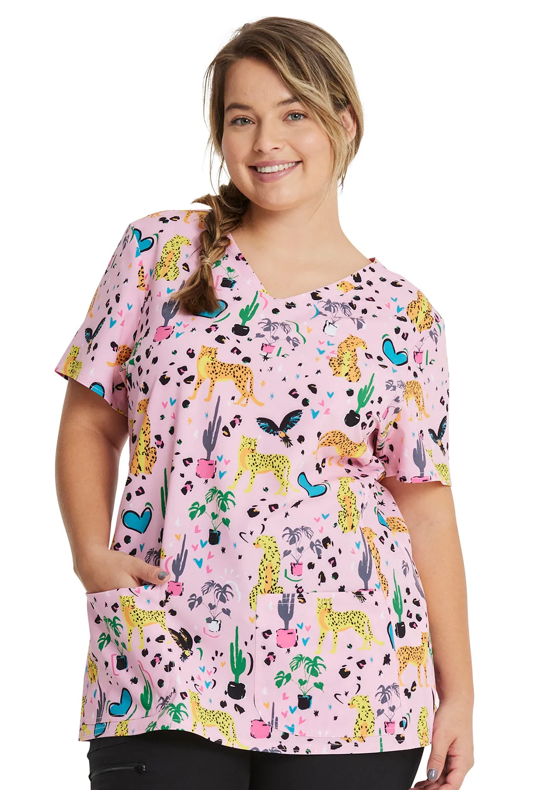 HeartSoul Prints - V-Neck Top