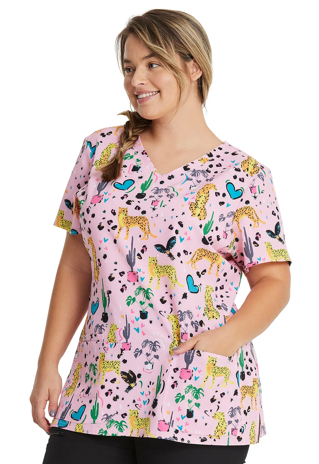 HeartSoul Prints - V-Neck Top