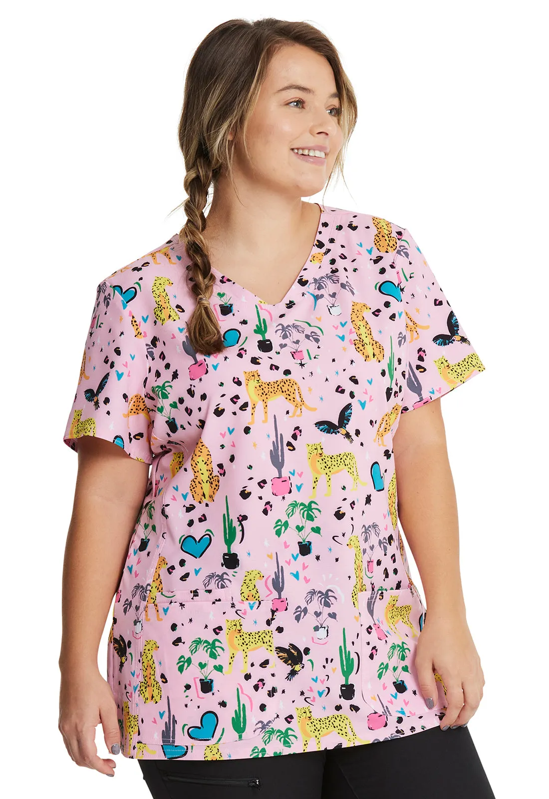 HeartSoul Prints - V-Neck Top
