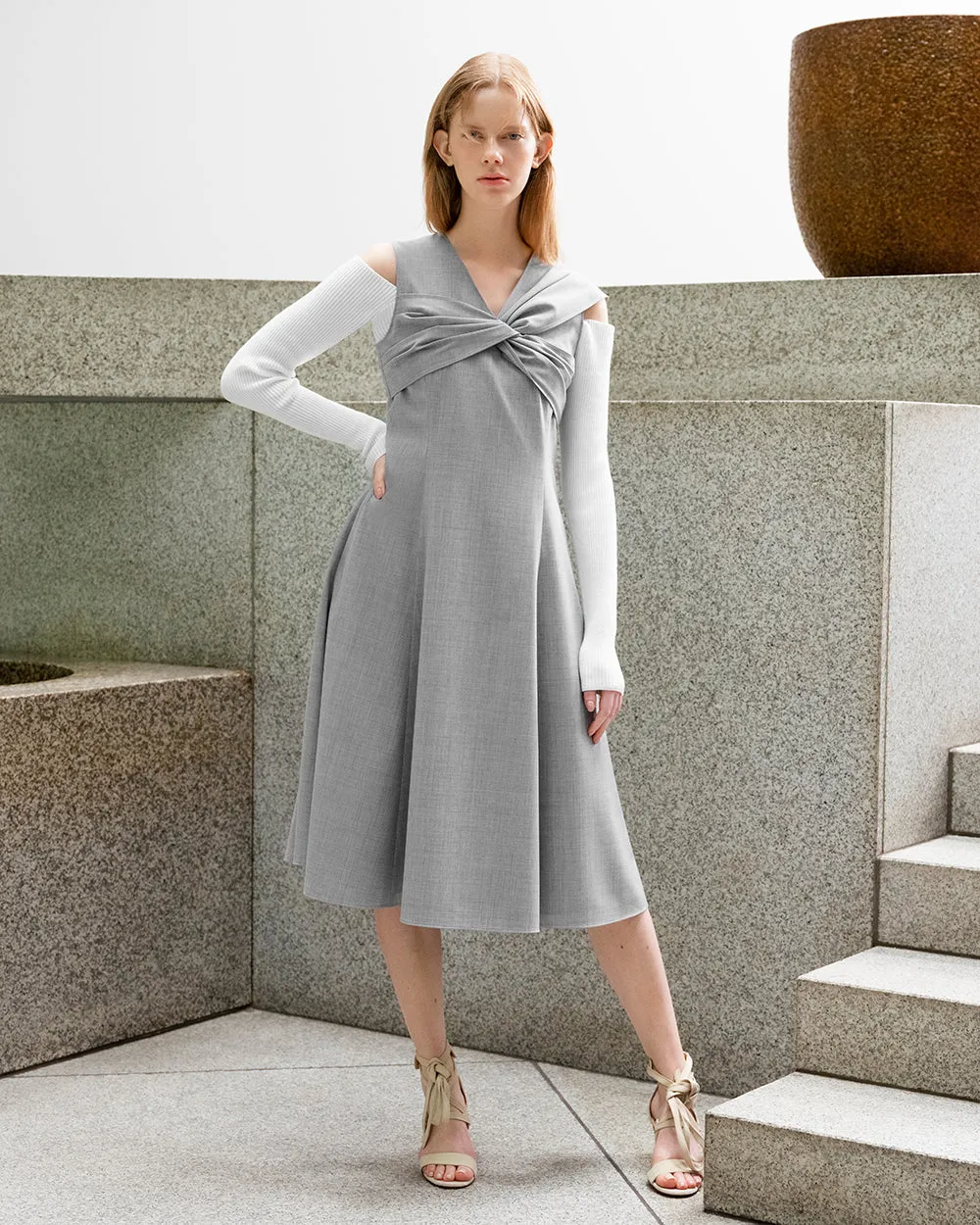 Heather Grey Francis Dress