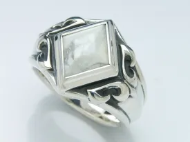 Hide Snake White Ring