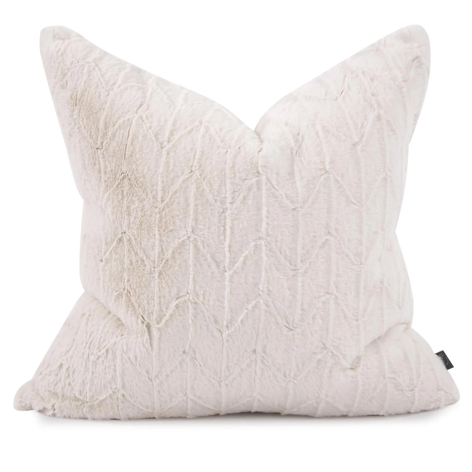 Howard Elliott Collection 24 x 24 Angora Natural Pillow  - Poly Insert