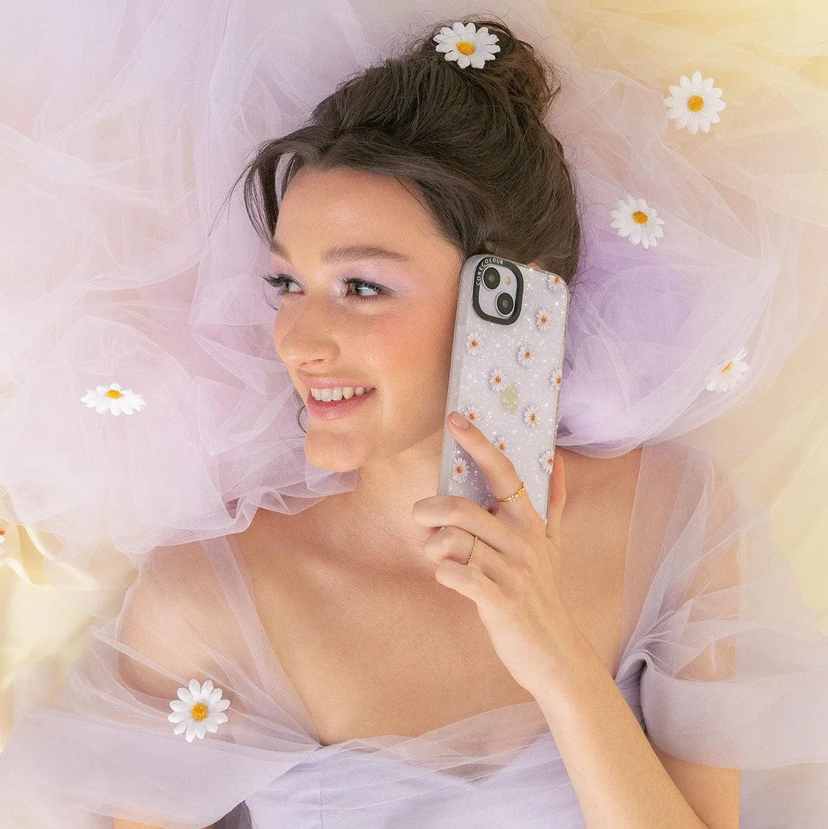 iPhone 12 Pro Oopsy Daisy Glitter Phone Case