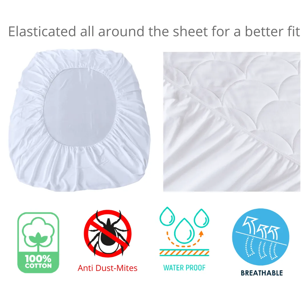 iSleep Beddy Premium Quality Quilted Waterproof Mattress Protector