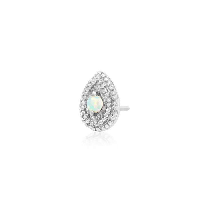 J-196 Junipurr Pear Opal Double Millgrain