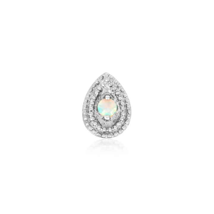 J-196 Junipurr Pear Opal Double Millgrain