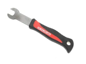 Jobsworth 15mm Soft Grip Pedal Spanner - Red/Black