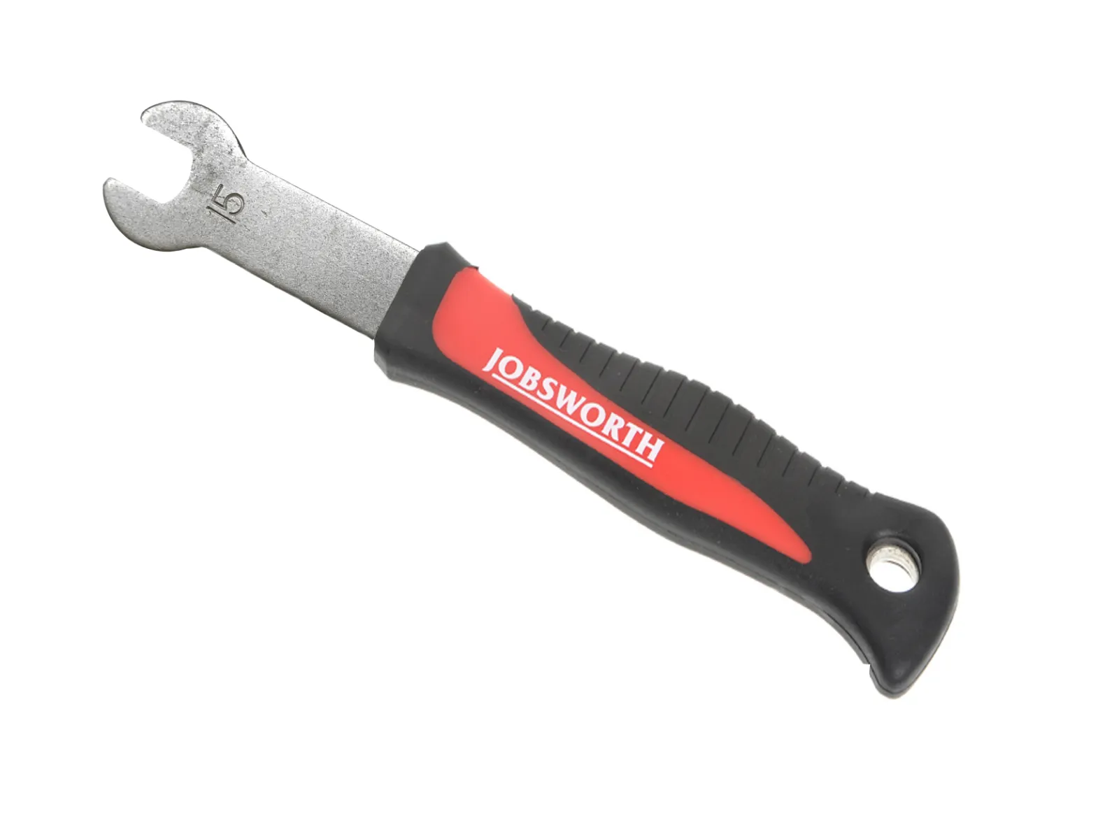 Jobsworth 15mm Soft Grip Pedal Spanner - Red/Black
