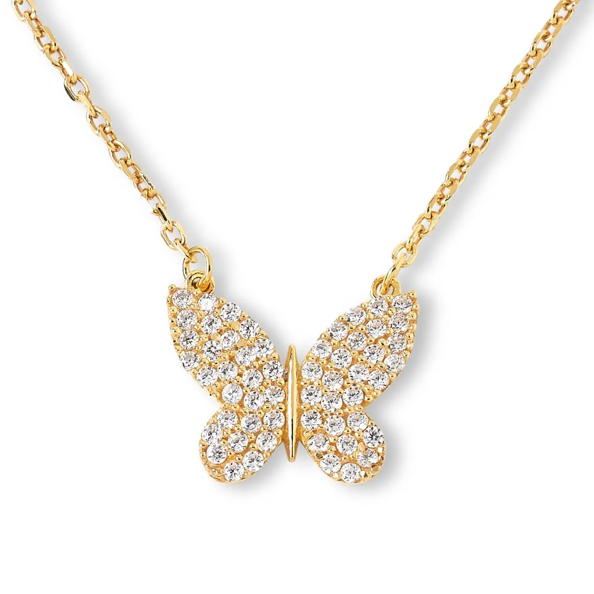 Katharine McPhee 1.50ctw Butterfly Necklace - Sterling Silver
