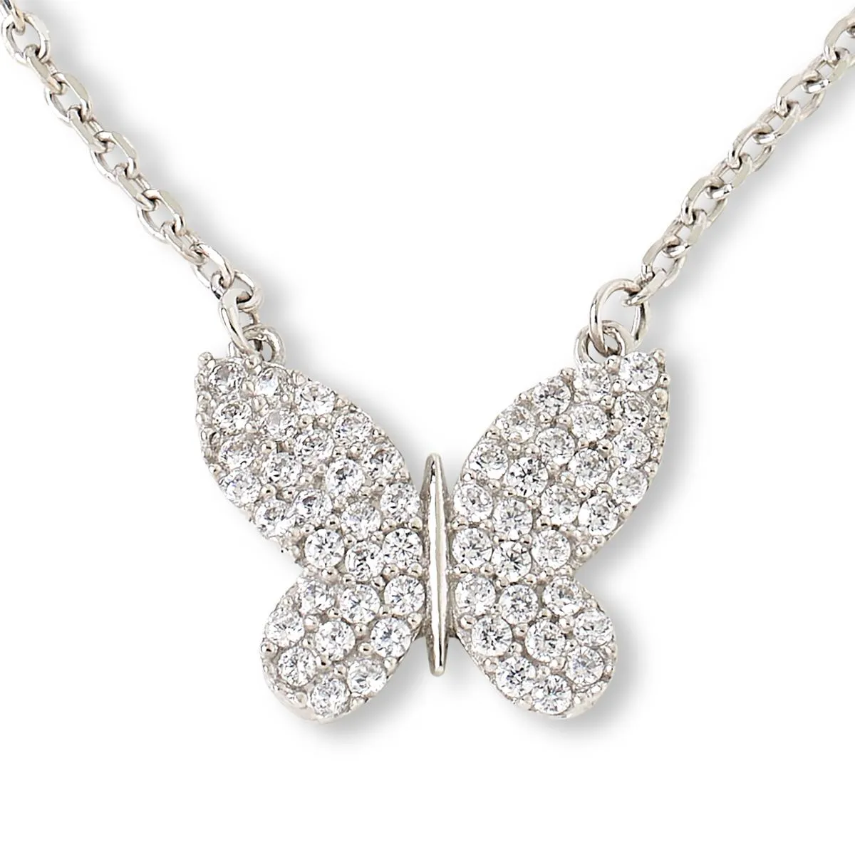 Katharine McPhee 1.50ctw Butterfly Necklace - Sterling Silver