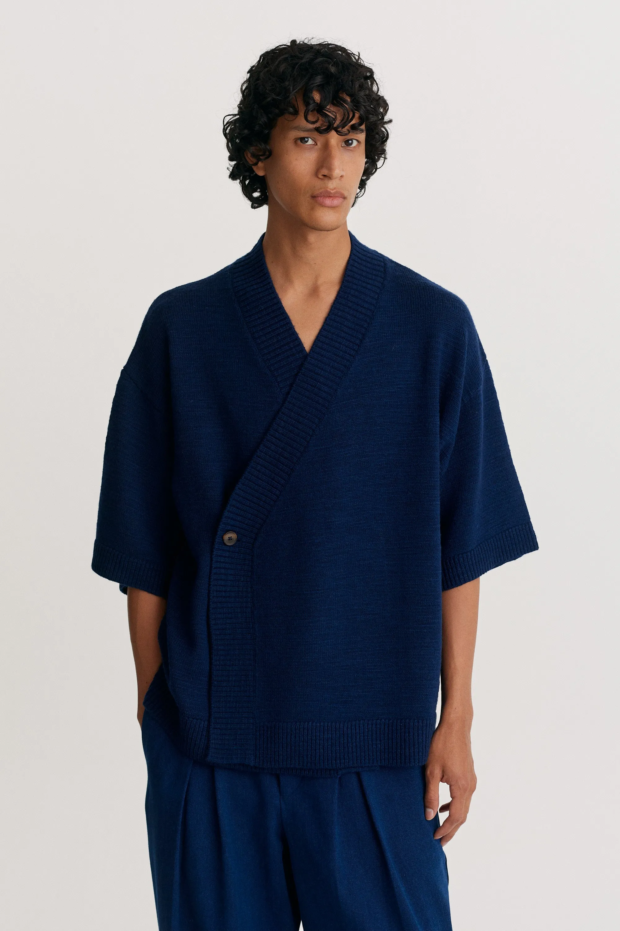 Knitted Wrap Shirt