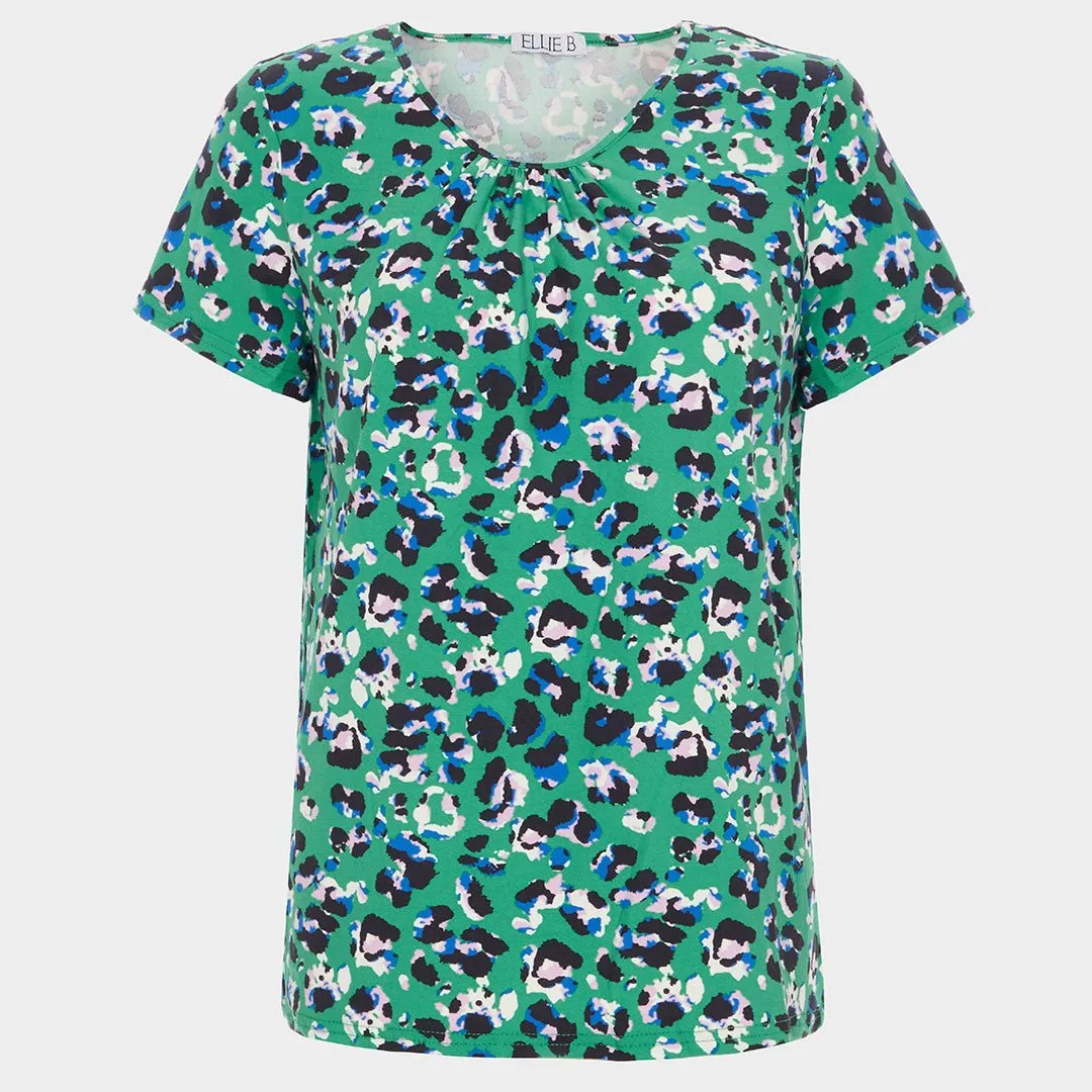 Ladies V Neck Printed Top