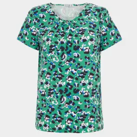 Ladies V Neck Printed Top