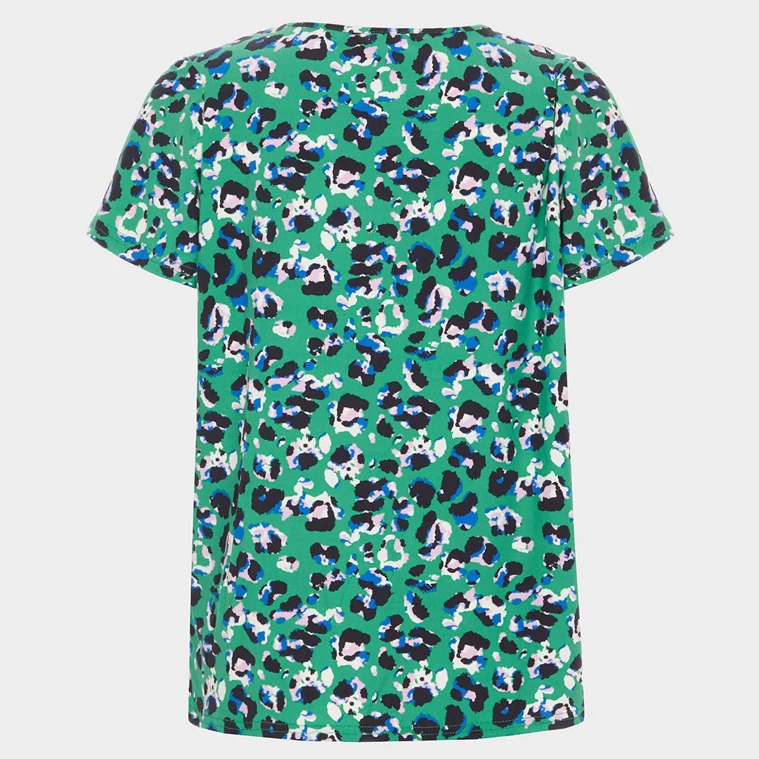 Ladies V Neck Printed Top